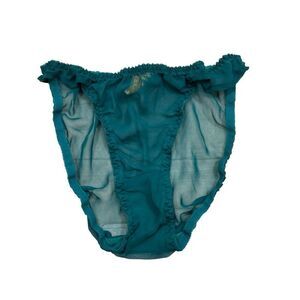 Vintage Gold Label Victoria’s Secret Green Sheer High Rise Ladies Panties Medium